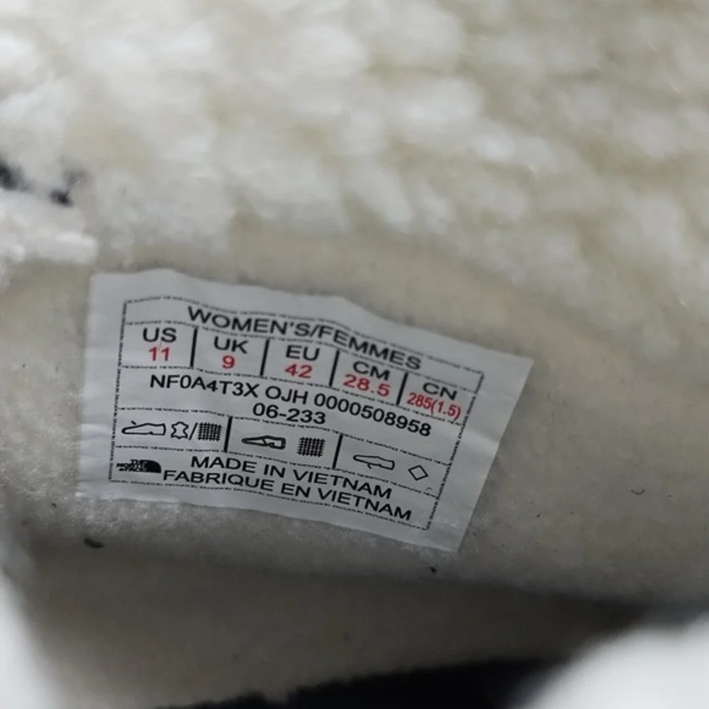 The North Face Sierra Winter Boots Women US 11 Multi Waterproof Mid Calf Lace-Up